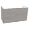 39 Inch Wall Mount Grey Walnut Bathroom Vanity Cabinet